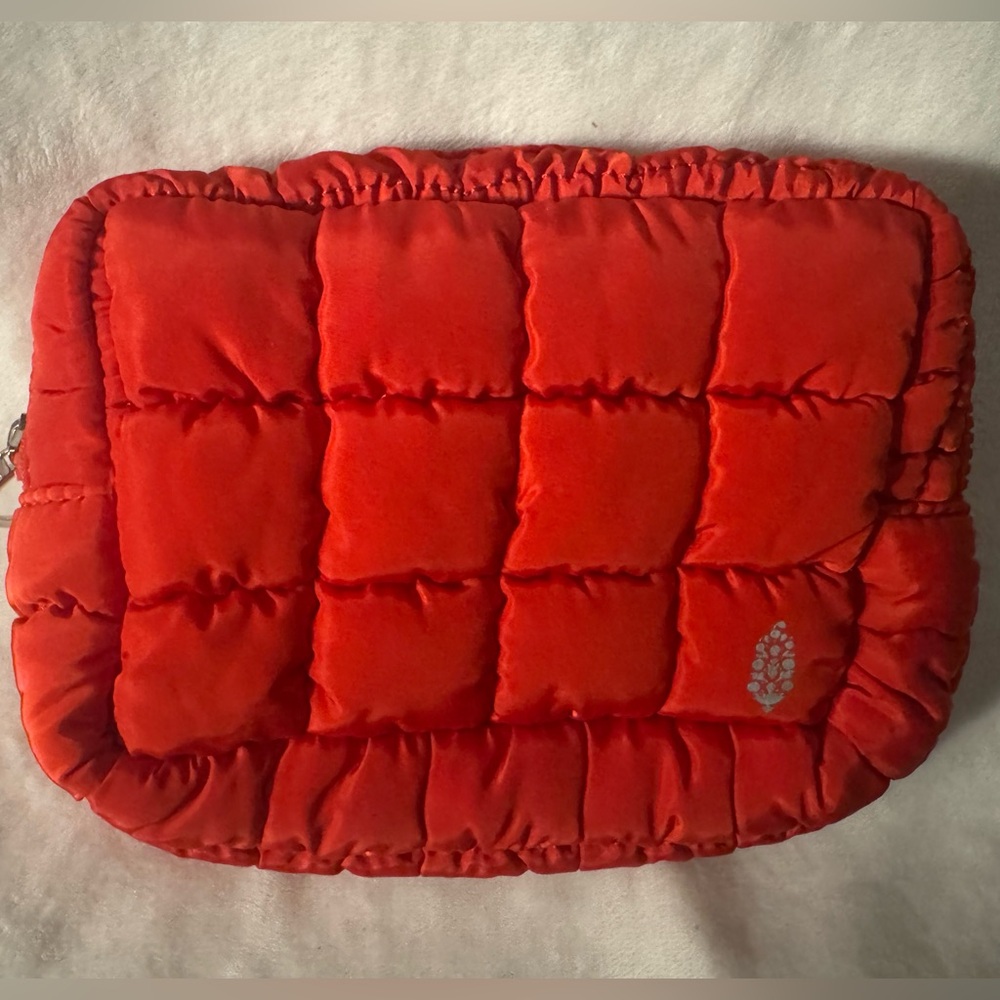 Free People Movement - Red Quilted Puffer Pouch